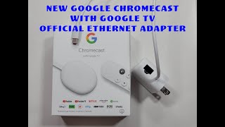 Google Chromecast with Google TV official Ethernet Adapter [upl. by Charlotta458]