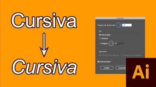 Cómo hacer LETRA CURSIVA en Illustrator 2021 [upl. by Pancho731]