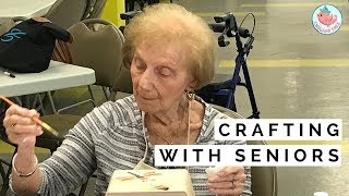 Arts amp Crafts with Seniors  Senior Center Gets Surprise [upl. by Day]