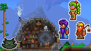 More NPC Themed Houses Demolitionist Dye Trader Dryad  Terraria [upl. by Eiliab760]