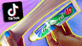 Probando recetas de Slime TikTok Sin bórax 2  Supermanualidades [upl. by Creamer]