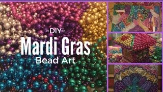 Mardi Gras Bead Art [upl. by Catharine]