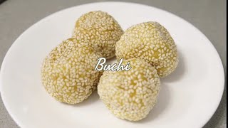 EASY BUCHI RECIPE  UBE BUCHI  HOW TO MAKE BUCHI [upl. by Ained]