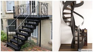 100 Metal Staircase Design Modern staircase 2021 [upl. by Nerdna]