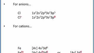 CHEMISTRY 101 Electron configurations for ions [upl. by Bathulda786]