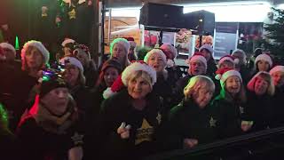 WHAT CHRISTMAS MEANS TO ME Rock Choir at Birkdale Lights Switch On 1st December 2024 [upl. by Eikcid]