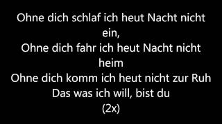 Ohne Dich Münchner Freiheit lyrics [upl. by Inalej12]