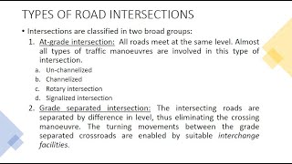 Transportation Engineering 38 Types of road intersections [upl. by Eeltrebor535]