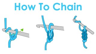 How to Slip Knot and Chain  Crochet Lesson 1 [upl. by Aicxela603]