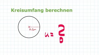 Kreis und Zylinder  Kreisumfang berechnen  Umfang vom Kreis  Mathe einfach erklärt [upl. by Tyson]