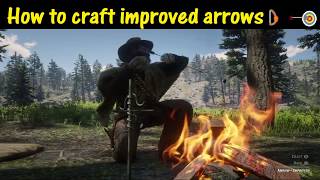 RDR2 How to craft improved arrows [upl. by Airamat]