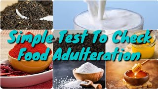 Simple Test To Check Food Adulteration [upl. by Conlen]