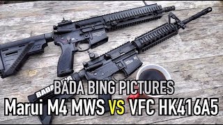 Marui M4 MWS vs VFC HK416A5 Which GBBR is best [upl. by Fancy]