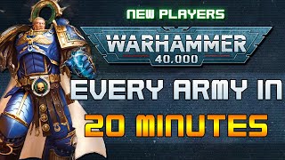 Every 40K Army in 20 Minutes [upl. by Wendelina]