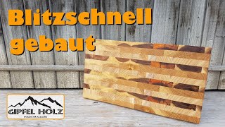 Schneidbrett selber bauen  Hirnholzbrett  Kopfholzbrett [upl. by Gerstein]