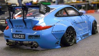 GREAT RC DRIFT CARS IN DETAIL AND MOTION RC MODEL DRIFT RACE CARS IN SCALE 110 [upl. by Bois]