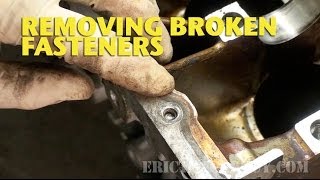 Removing Broken Fasteners EricTheCarGuy [upl. by Irianat]