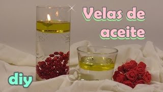 Cómo hacer velas de aceite y agua [upl. by Siramaj999]