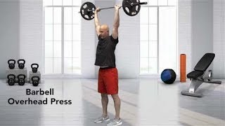 How to do a Barbell Overhead Press [upl. by Llehsim320]