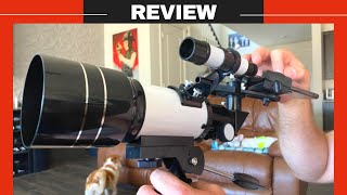 ToyerBee Refractor Telescope 70mm Aperture 300mm Review  ToyerBee Telescope f30070m Setup [upl. by Billi]