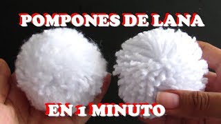 POMPÓN de LANA en 1 MINUTO 😱 FÁCIL y RÁPIDO  Latin DIY [upl. by Dnana]