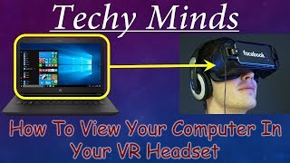 How To Connect VR with Laptop  Techy Minds [upl. by Eilagam293]