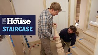 How to Install a FactoryMade Staircase  This Old House [upl. by Sabas]