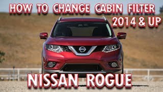 HOW TO CHANGE A CABIN FILTER ON A NISSAN ROGUE 2014 AND NEWER [upl. by Graner]