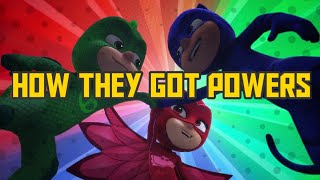 PJ Masks Origins Theory  How They Got Their Powers [upl. by Nnylsia864]