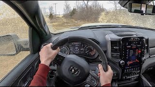 2021 RAM 1500 TRX  POV Test Drive Binaural Audio [upl. by Annirtak]