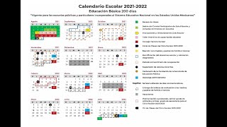 Calendario escolar 2021 2022 [upl. by Nibram266]