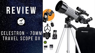 Celestron  70mm Travel Scope DX  Portable Refractor Telescope REVIEW 2020 6  Telescope zone [upl. by Philips]