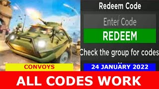 ALL CODES WORK CONVOYS Military Tycoon ROBLOX  January 24 2022 [upl. by Vershen]