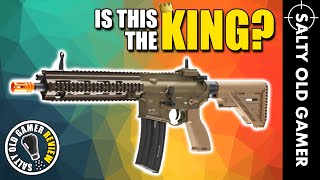 Is This the KING HK 416 A5 Airsoft AEG  SaltyOldGamer Airsoft Review [upl. by Atihana]