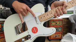 UNBOXING Squier By Fender Affinity Telecaster Arctic White Review [upl. by Ian]