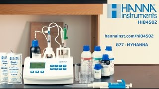 Titratable Acidity with the Hanna Instruments HI84502 Mini Titrator [upl. by Nauht]