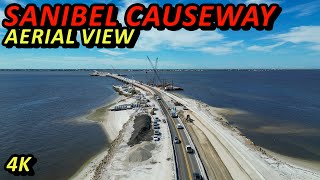 Sanibel Causeway Aerial View [upl. by Orland647]