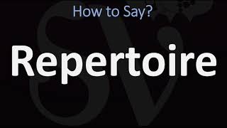 How to Pronounce Repertoire CORRECTLY [upl. by Celio]