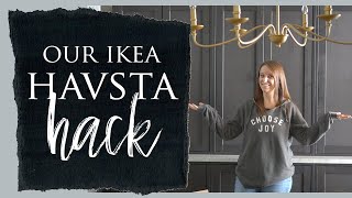 Our Ikea Havsta Cabinet Hack [upl. by Aniale620]