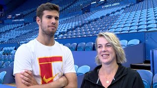 Team Russia How well do you know each other  Mastercard Hopman Cup 2018 [upl. by Adev]