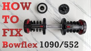 HOW TO Repair And Fix BOWFLEX DUMBBELLS 552 1090 [upl. by Ardolino]