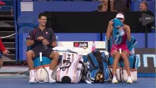 Novak Djokovic and Ana Ivanovic do Gangnam Style  Hyundai Hopman Cup 2013 [upl. by Schwarz]