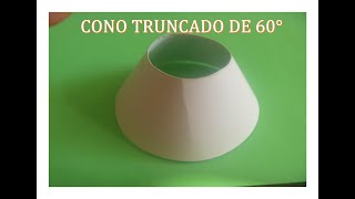 CONO TRUNCADO DE 60° Reducción Concéntrica [upl. by Novel]