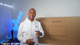 Sony X80K 4K Television Unboxing And Setup [upl. by Ecnerual]