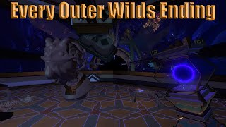 Every Outer Wilds EndingBase Game [upl. by Nanreit631]