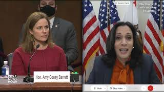 WATCH Sen Kamala Harris questions Supreme Court nominee Amy Coney Barrett [upl. by Enala]