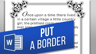 How to Add Border to a Page in MS Word  How to Add a Border to an Entire Page in Word [upl. by Dewhirst67]