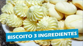 BISCOITO 3 INGREDIENTES  Maizena e Leite Condensado [upl. by Nnayrrehs]