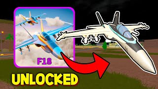 HOW TO UNLOCK F18 FAST In MILITARY TYCOON UPDATE  ROBLOX MILITARY TYCOON UPDATE [upl. by Adaven]