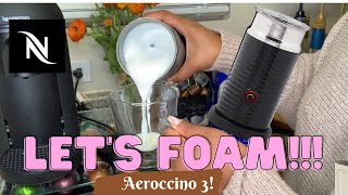 How To Foam Milk With Aeroccino 3 Make Coffee With Foam Tips amp Tricks  Easy Foamed Latte Recipe [upl. by Ben]